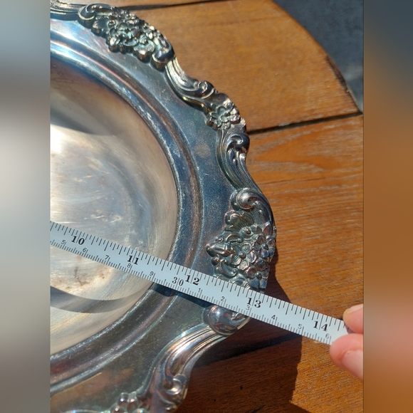 Antique Serving Dish With Cover Silver Plated - Picture 6 of 11